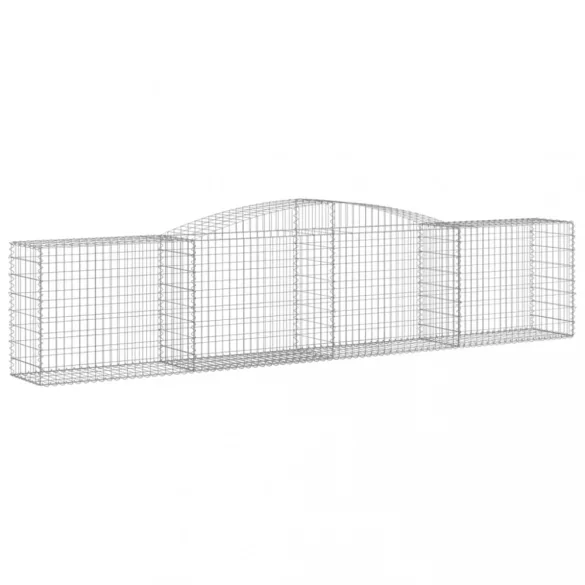 20 db íves horganyzott vas gabion kosár 400x50x80/100 cm