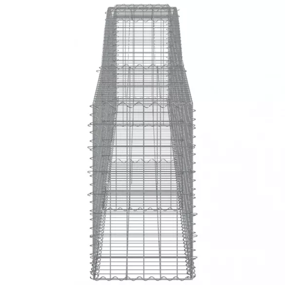 20 db íves horganyzott vas gabion kosár 400x50x80/100 cm