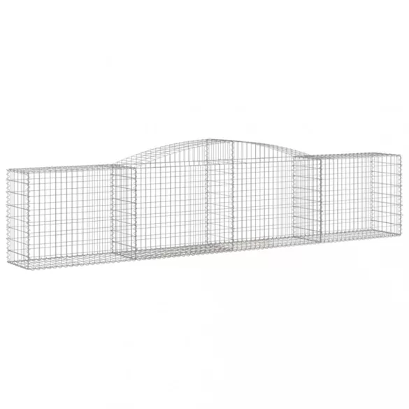 25 db íves horganyzott vas gabion kosár 400x50x80/100 cm