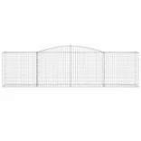 3 db íves horganyzott vas gabion kosár 400x50x100/120 cm