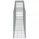 4 db íves horganyzott vas gabion kosár 400x50x100/120 cm