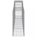 7 db íves horganyzott vas gabion kosár 400x50x100/120 cm