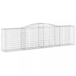 8 db íves horganyzott vas gabion kosár 400x50x100/120 cm