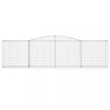 10 db íves horganyzott vas gabion kosár 400x50x100/120 cm