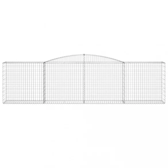 10 db íves horganyzott vas gabion kosár 400x50x100/120 cm