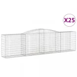 25 db íves horganyzott vas gabion kosár 400x50x100/120 cm