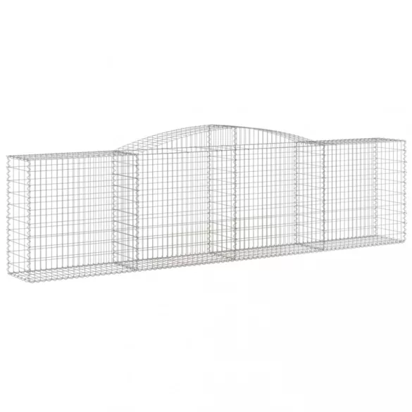 25 db íves horganyzott vas gabion kosár 400x50x100/120 cm