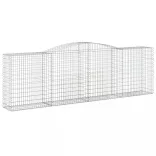 2 db íves horganyzott vas gabion kosár 400x50x120/140 cm