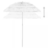 fehér hawaii stílusú strandnapernyő 180 cm
