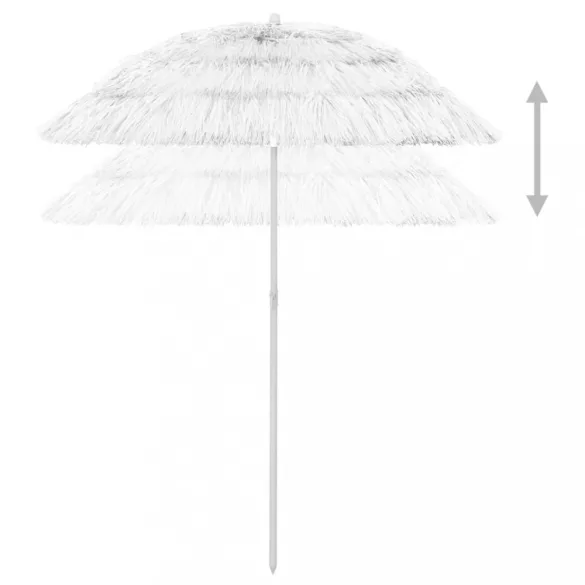 fehér hawaii stílusú strandnapernyő 180 cm