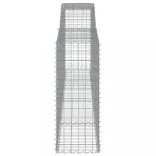 3 db íves horganyzott vas gabion kosár 400x50x120/140 cm