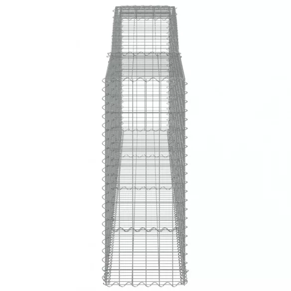 3 db íves horganyzott vas gabion kosár 400x50x120/140 cm