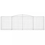 5 db íves horganyzott vas gabion kosár 400x50x120/140 cm