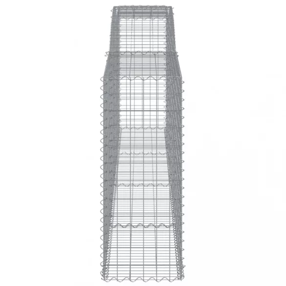 5 db íves horganyzott vas gabion kosár 400x50x120/140 cm