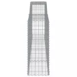 10 db íves horganyzott vas gabion kosár 400x50x120/140 cm