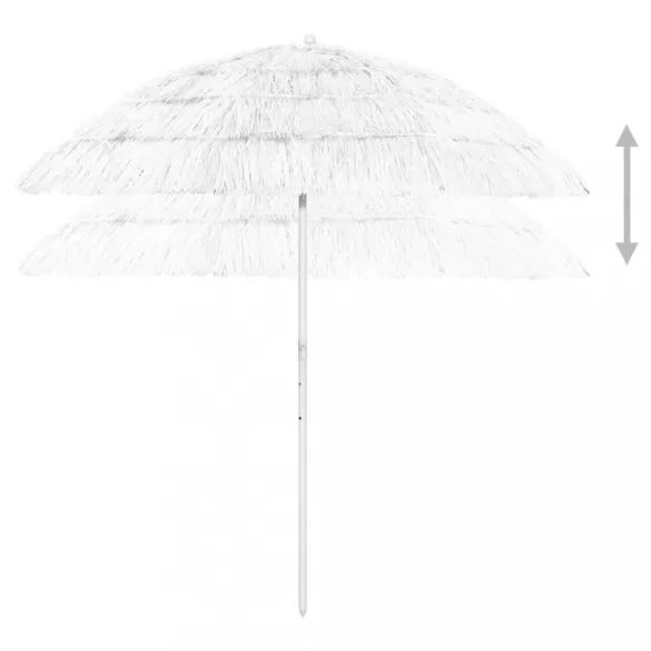 fehér hawaii stílusú strandnapernyő 240 cm