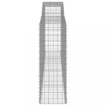 3 db íves horganyzott vas gabion kosár 400x50x140/160 cm
