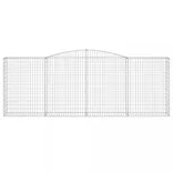 4 db íves horganyzott vas gabion kosár 400x50x140/160 cm