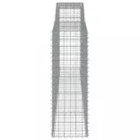 8 db íves horganyzott vas gabion kosár 400x50x140/160 cm