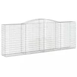 9 db íves horganyzott vas gabion kosár 400x50x140/160 cm
