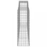 10 db íves horganyzott vas gabion kosár 400x50x140/160 cm