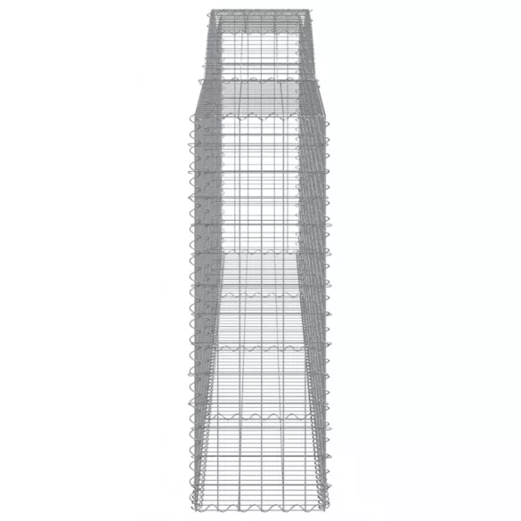 10 db íves horganyzott vas gabion kosár 400x50x140/160 cm