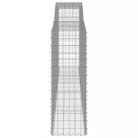 15 db íves horganyzott vas gabion kosár 400x50x140/160 cm