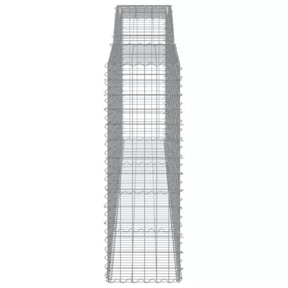 20 db íves horganyzott vas gabion kosár 400x50x140/160 cm