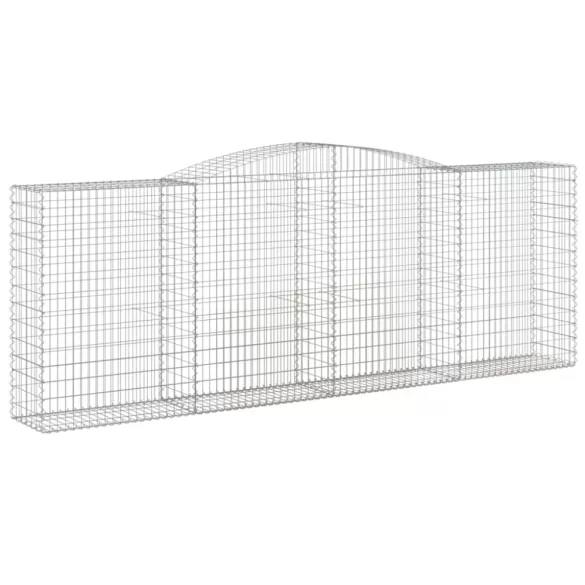 25 db íves horganyzott vas gabion kosár 400x50x140/160 cm