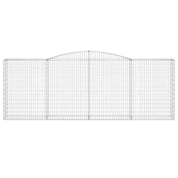 25 db íves horganyzott vas gabion kosár 400x50x140/160 cm