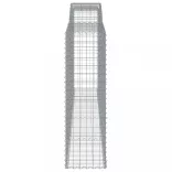 3 db íves horganyzott vas gabion kosár 400x50x160/180 cm