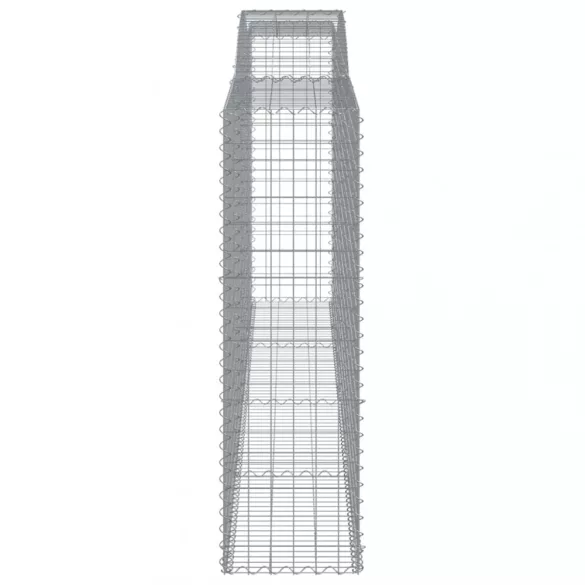 3 db íves horganyzott vas gabion kosár 400x50x160/180 cm