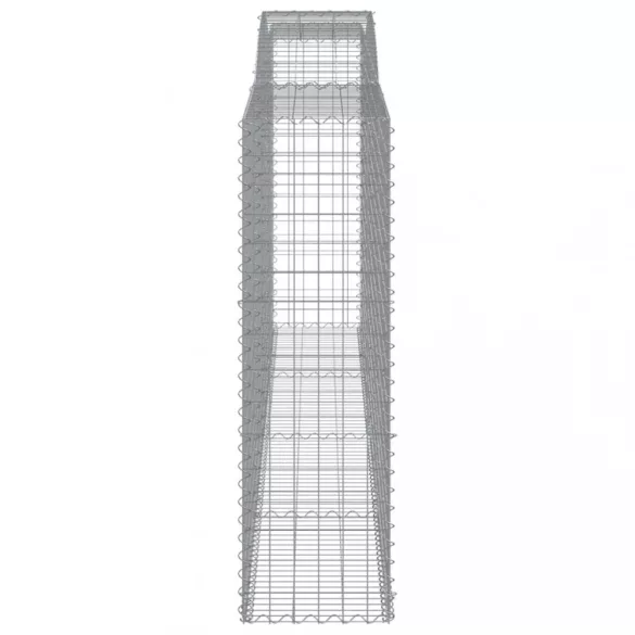 4 db íves horganyzott vas gabion kosár 400x50x160/180 cm