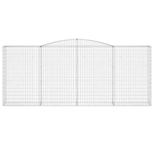 5 db íves horganyzott vas gabion kosár 400 x 50 x 160/180 cm