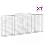 7 db íves horganyzott vas gabion kosár 400x50x160/180 cm