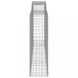 7 db íves horganyzott vas gabion kosár 400x50x160/180 cm