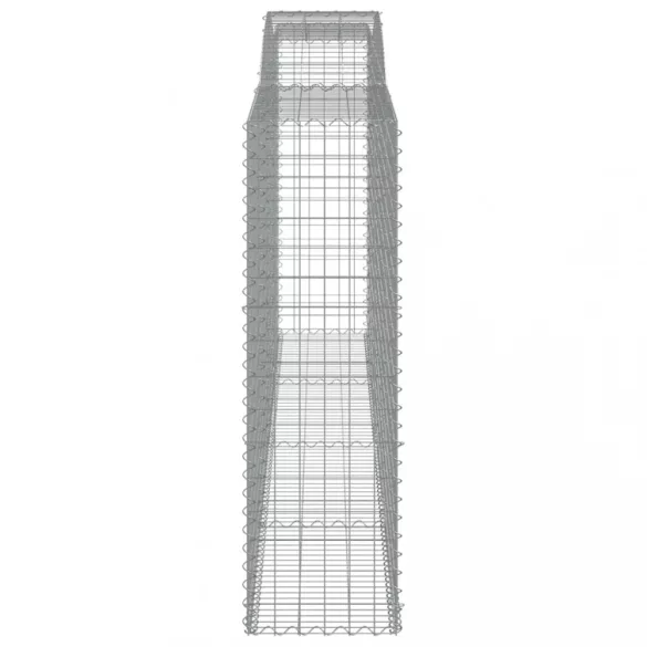 9 db íves horganyzott vas gabion kosár 400x50x160/180 cm