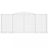 10 db íves horganyzott vas gabion kosár 400x50x160/180 cm