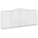 15 db íves horganyzott vas gabion kosár 400 x 50 x 160/180 cm