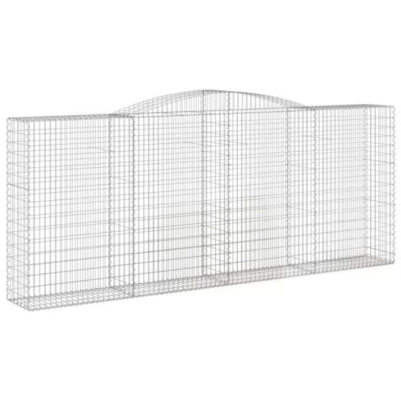 15 db íves horganyzott vas gabion kosár 400 x 50 x 160/180 cm
