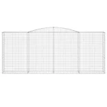 15 db íves horganyzott vas gabion kosár 400 x 50 x 160/180 cm