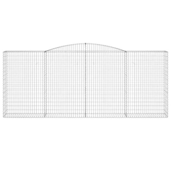 15 db íves horganyzott vas gabion kosár 400 x 50 x 160/180 cm