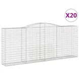 20 db íves horganyzott vas gabion kosár 400x50x160/180 cm