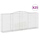 25 db íves horganyzott vas gabion kosár 400x50x160/180 cm