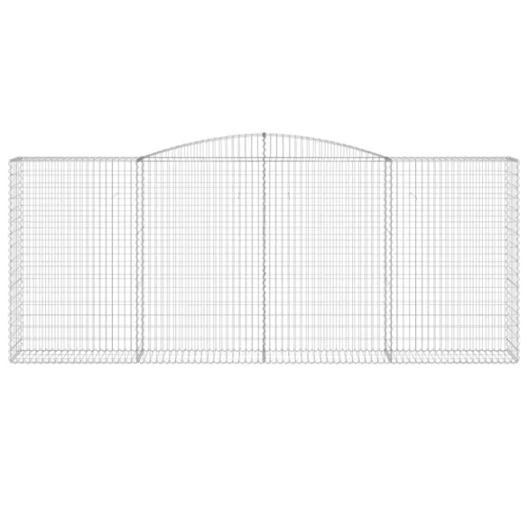 25 db íves horganyzott vas gabion kosár 400x50x160/180 cm