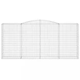 2 db íves horganyzott vas gabion kosár 400x50x180/200 cm