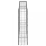 2 db íves horganyzott vas gabion kosár 400x50x180/200 cm