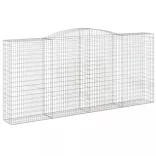 3 db íves horganyzott vas gabion kosár 400x50x180/200 cm