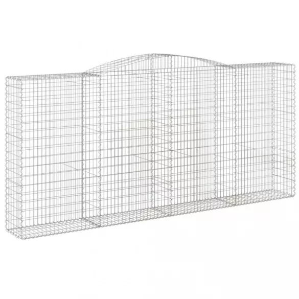 3 db íves horganyzott vas gabion kosár 400x50x180/200 cm