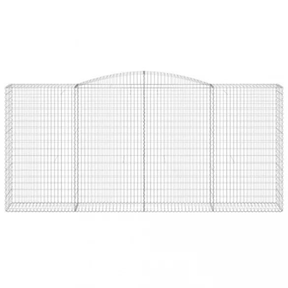 5 db íves horganyzott vas gabion kosár 400x50x180/200 cm
